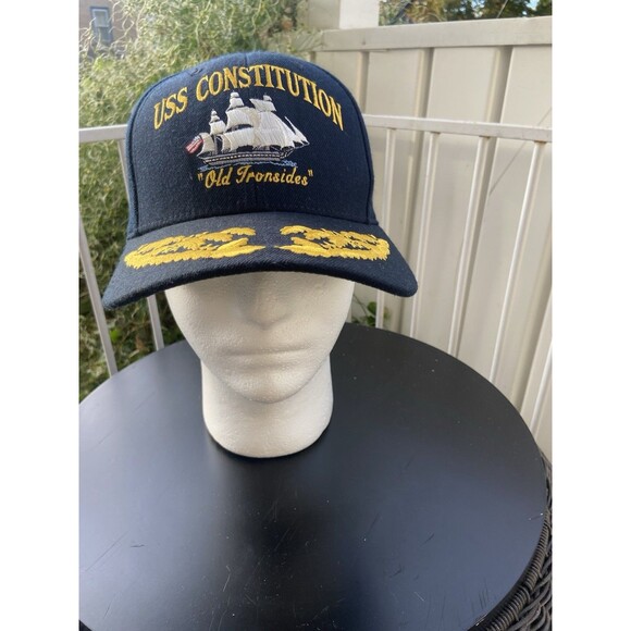 USS Constitution Snapback Hat "Old Ironsides" The Corps Cap US Navy Made In USA - Picture 3 of 11